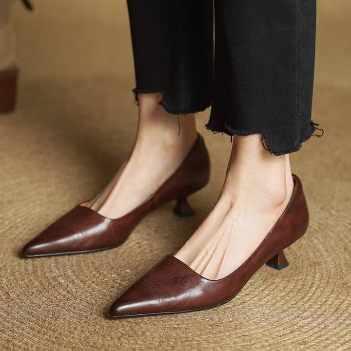 Samra – Pumps i ægte Læder