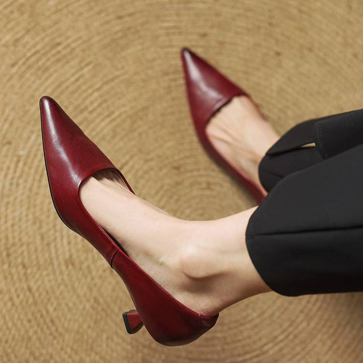 Samra – Pumps i ægte Læder