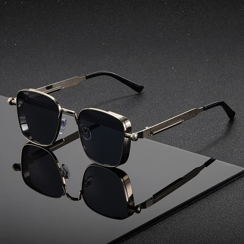 Modernglare – Firkantede Solbriller I Steampunk-stil