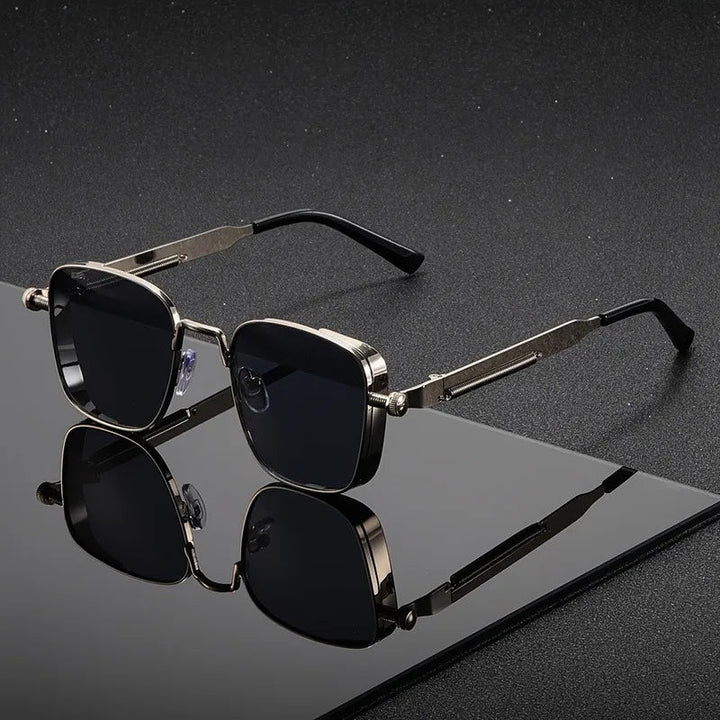 Modernglare – Firkantede Solbriller I Steampunk-stil