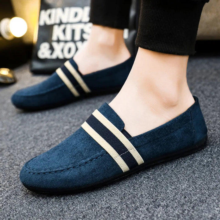 Hanno - Afslappede Stribede Loafers