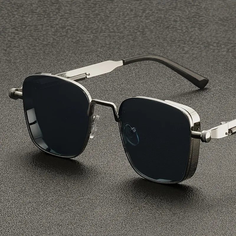 Modernglare – Firkantede Solbriller I Steampunk-stil
