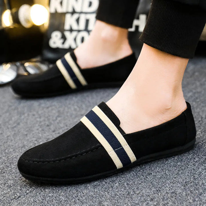 Hanno - Afslappede Stribede Loafers