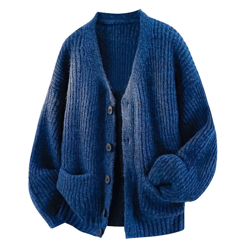 Soumaila - Afslappet Cardigan Med V-udskæring