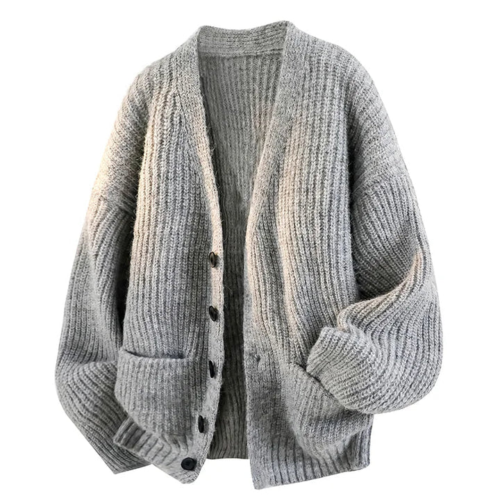 Soumaila - Afslappet Cardigan Med V-udskæring