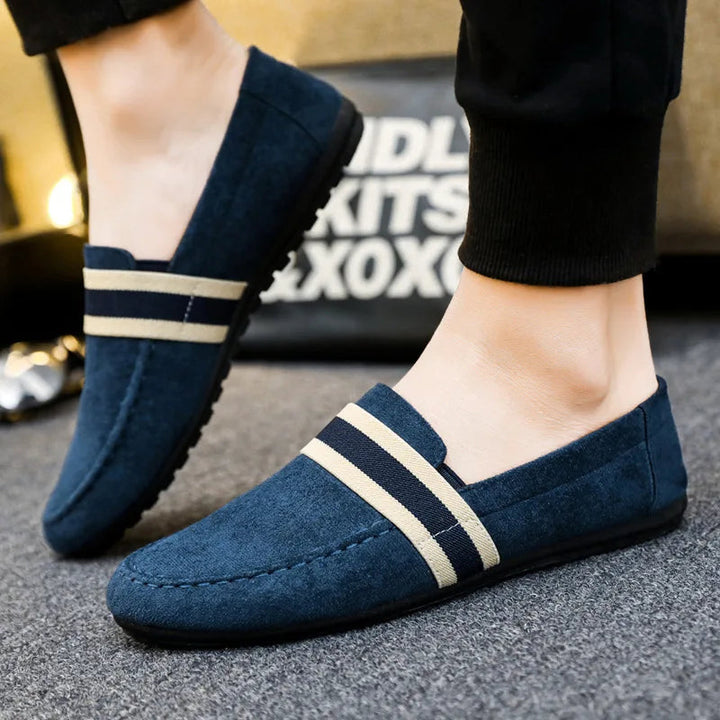Hanno - Afslappede Stribede Loafers