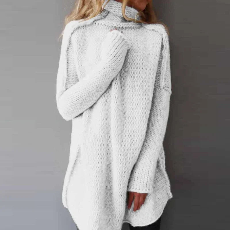 Natalie – Strikket Rullekrave Sweater