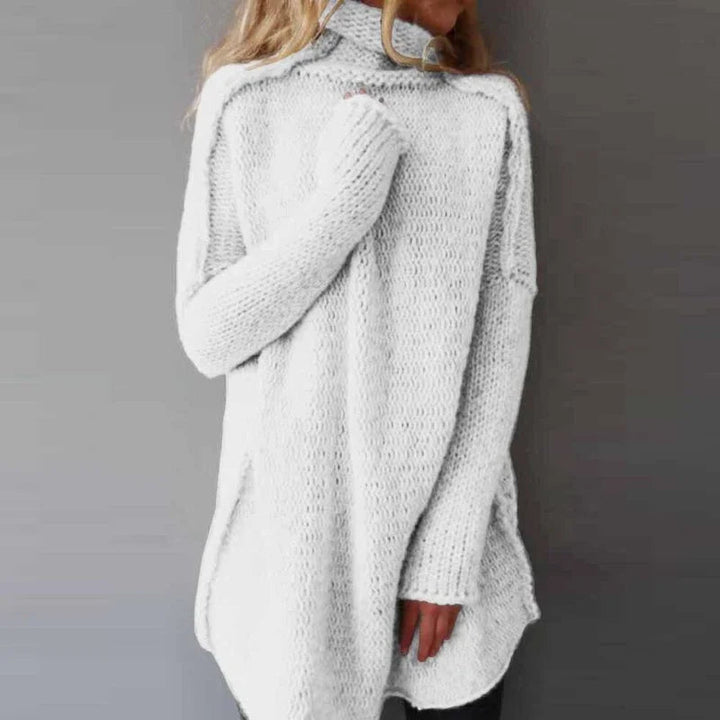 Natalie – Strikket Rullekrave Sweater