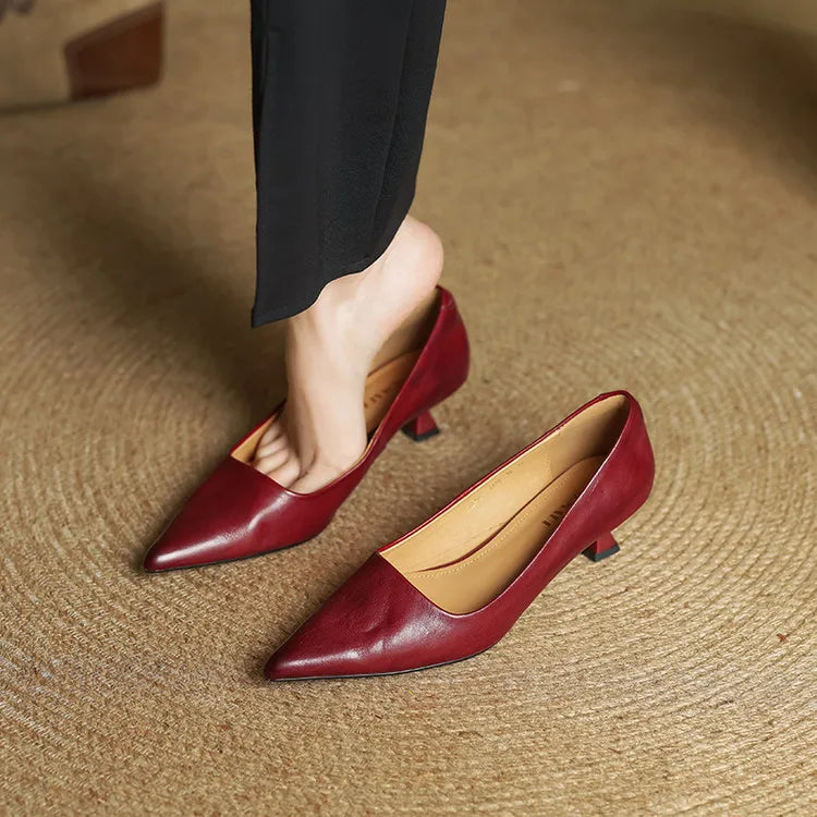 Samra – Pumps i ægte Læder