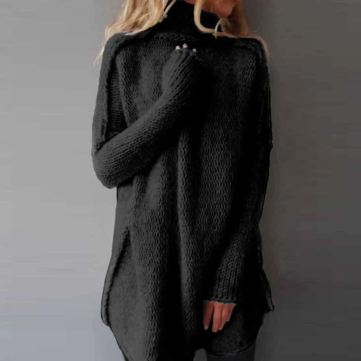 Natalie – Strikket Rullekrave Sweater