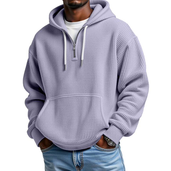 Mackenzie - Hættetrøje Med Lange Ærmer I Vaffelstrik