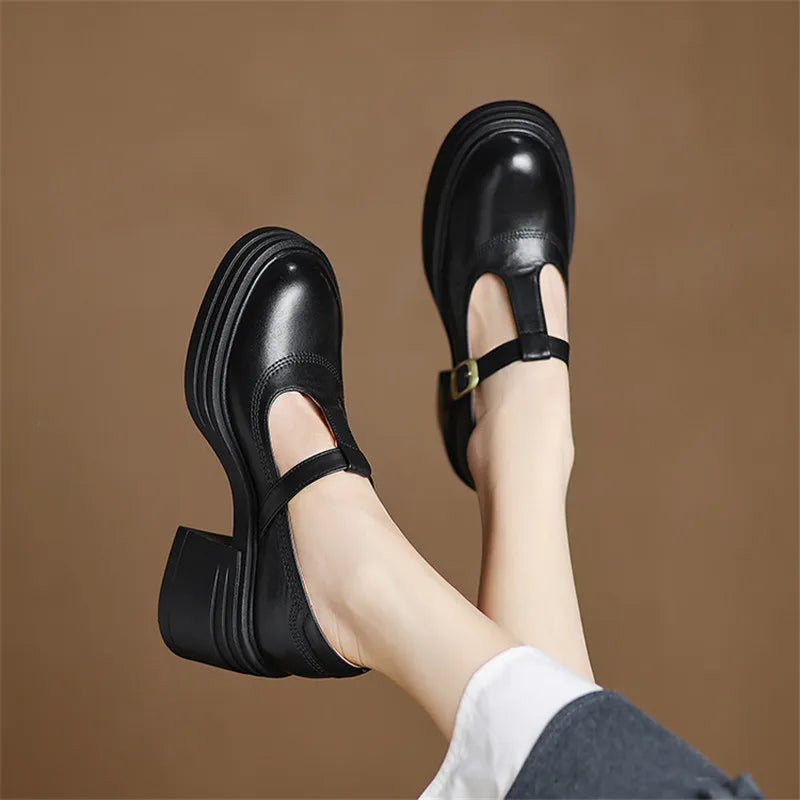 Maral - Pumps Med Tyk Blokhæl