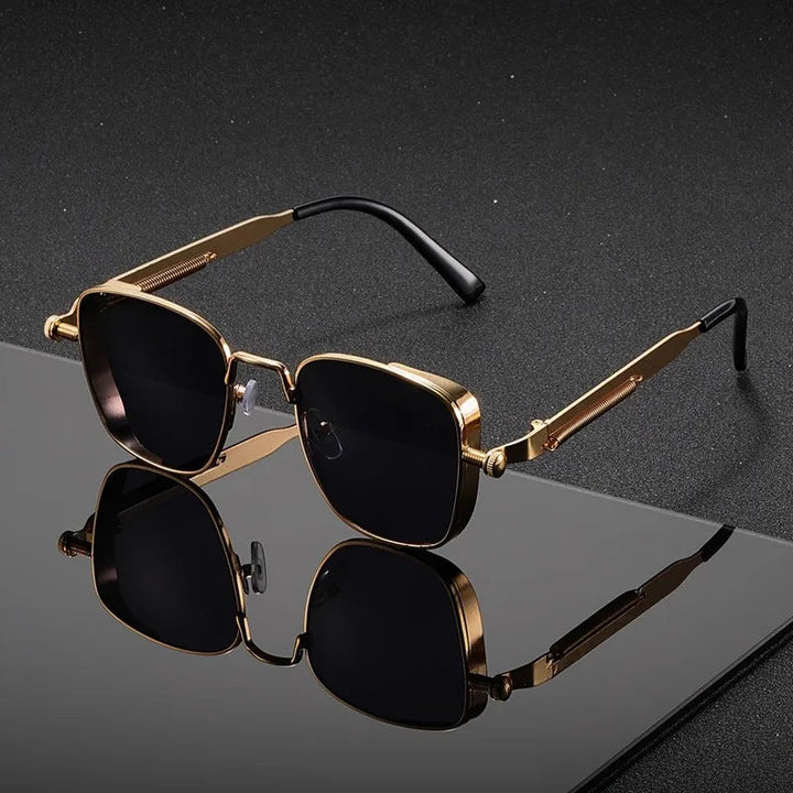 Modernglare – Firkantede Solbriller I Steampunk-stil