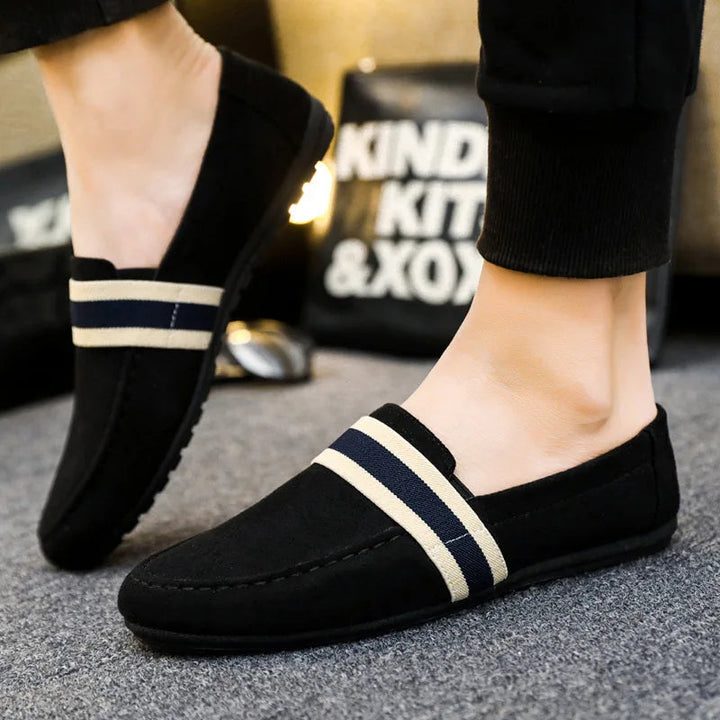 Hanno - Afslappede Stribede Loafers