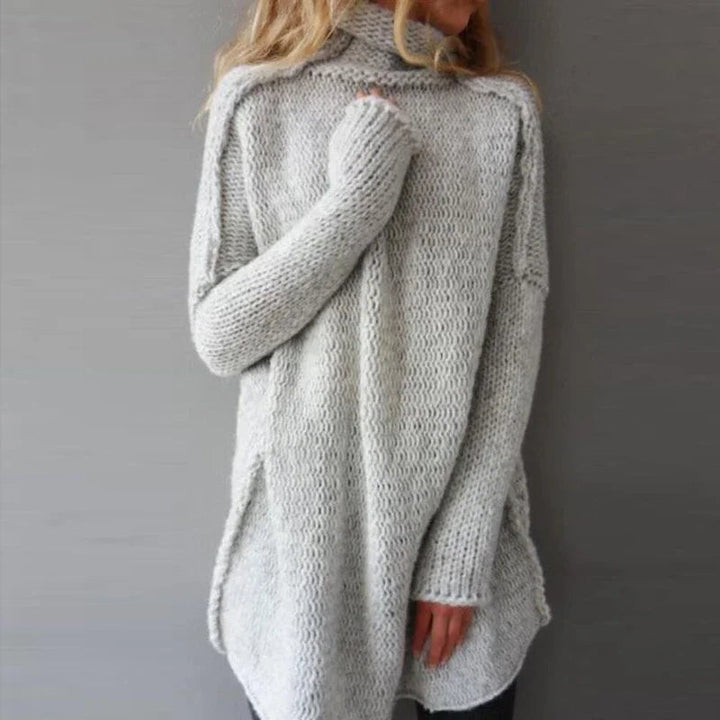 Natalie – Strikket Rullekrave Sweater