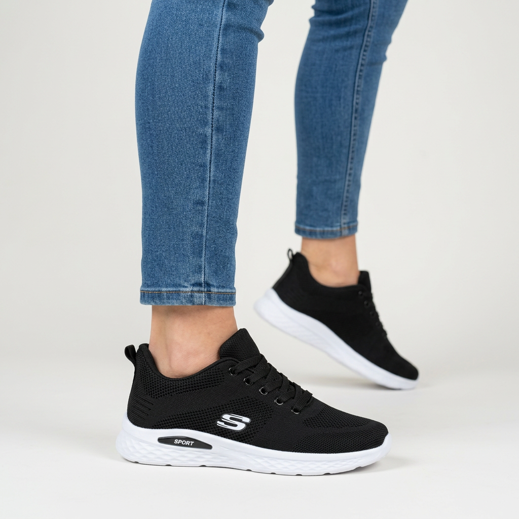 Alixia - Komfortabel Sneaker Med Snørebånd