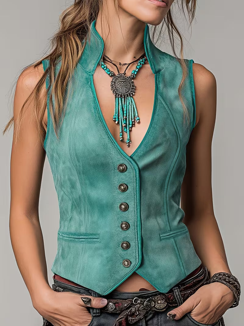 Lrina – Tætsiddende Vest i Boheme-Stil