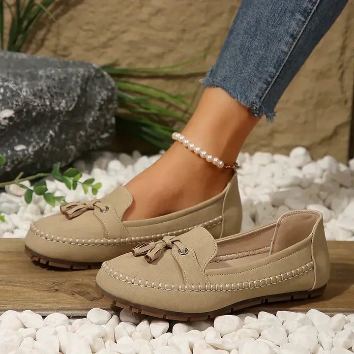 Patamon - Behagelige Loafers Med Bløde Vintage Sløjfer