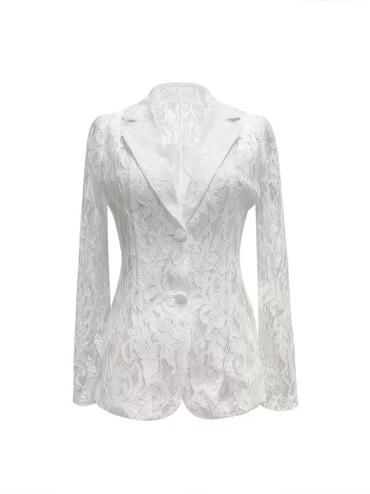 Kyliza – Foret Blazer Med Blomstermønster Til Forår og Sommer