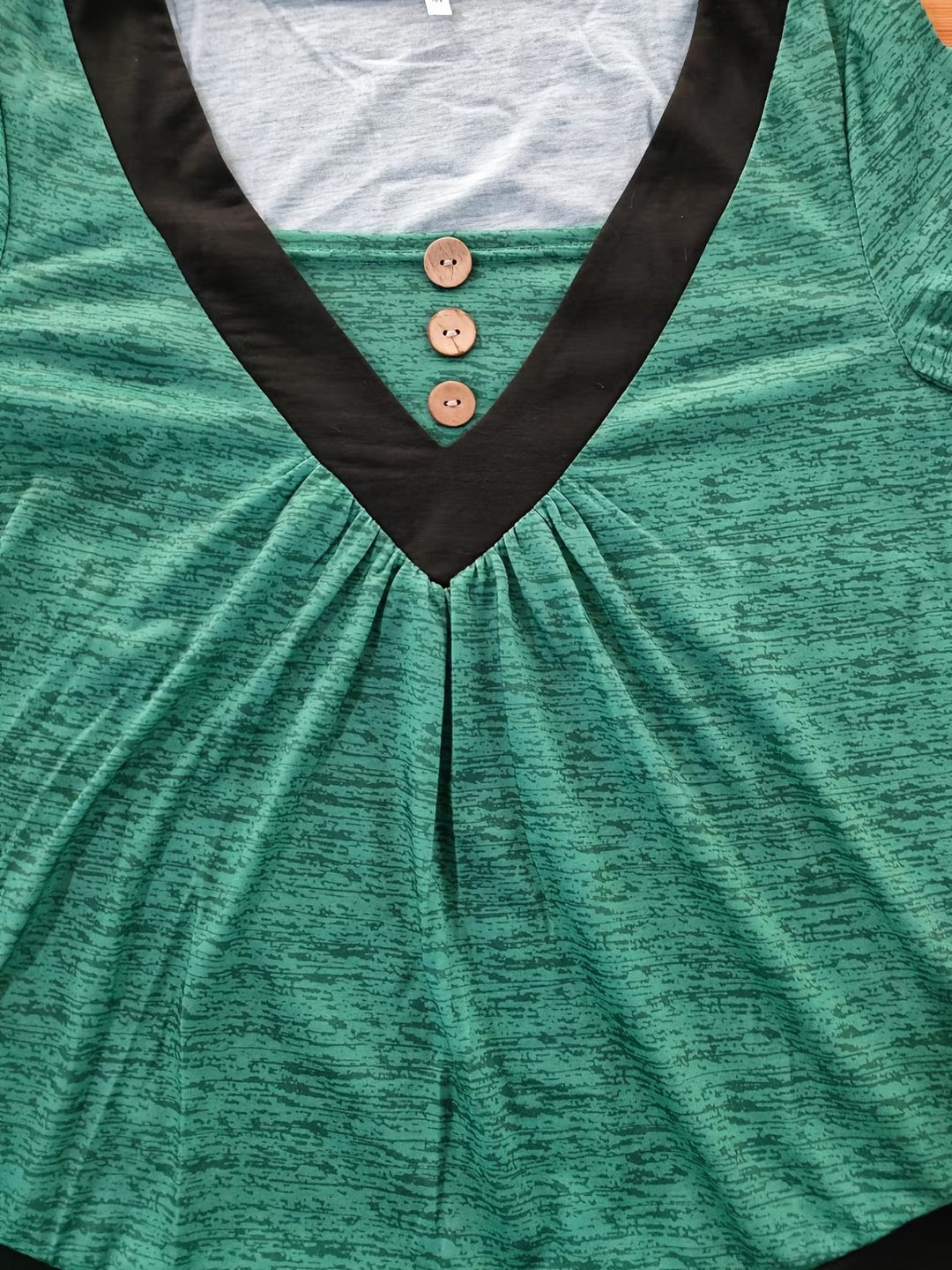Grisel – Elegant T-shirt Med Udvidet Ben