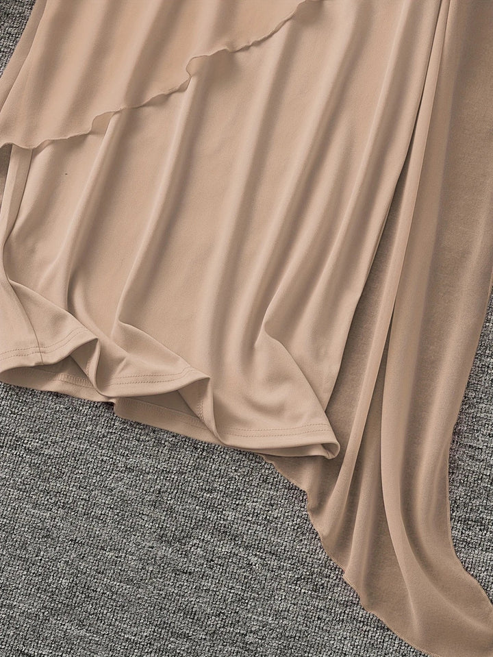 Maren – Elegant Midikjole Uden Ærmer