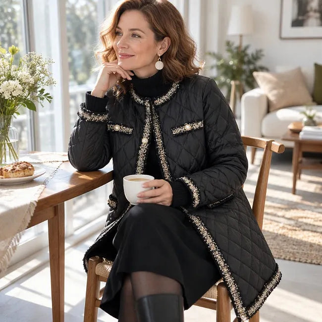 Caren – Elegant Jakke Med Rund Halsudskæring