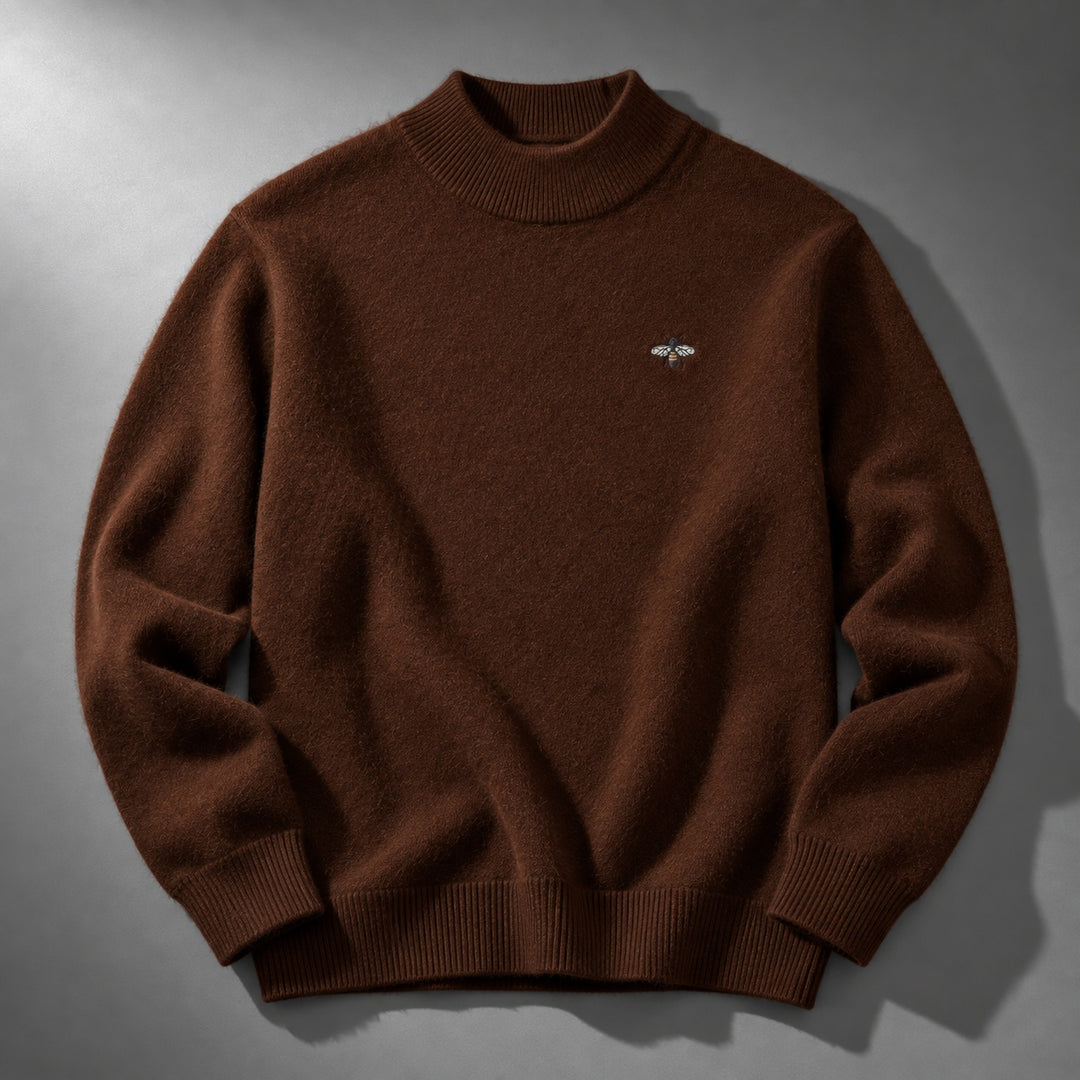 Slaven – Strikket Sweater Med Høj Hals