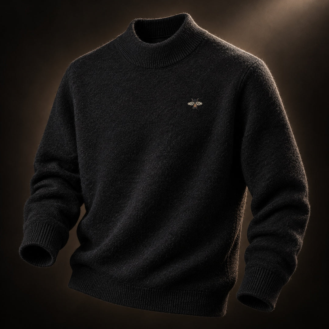 Slaven – Strikket Sweater Med Høj Hals
