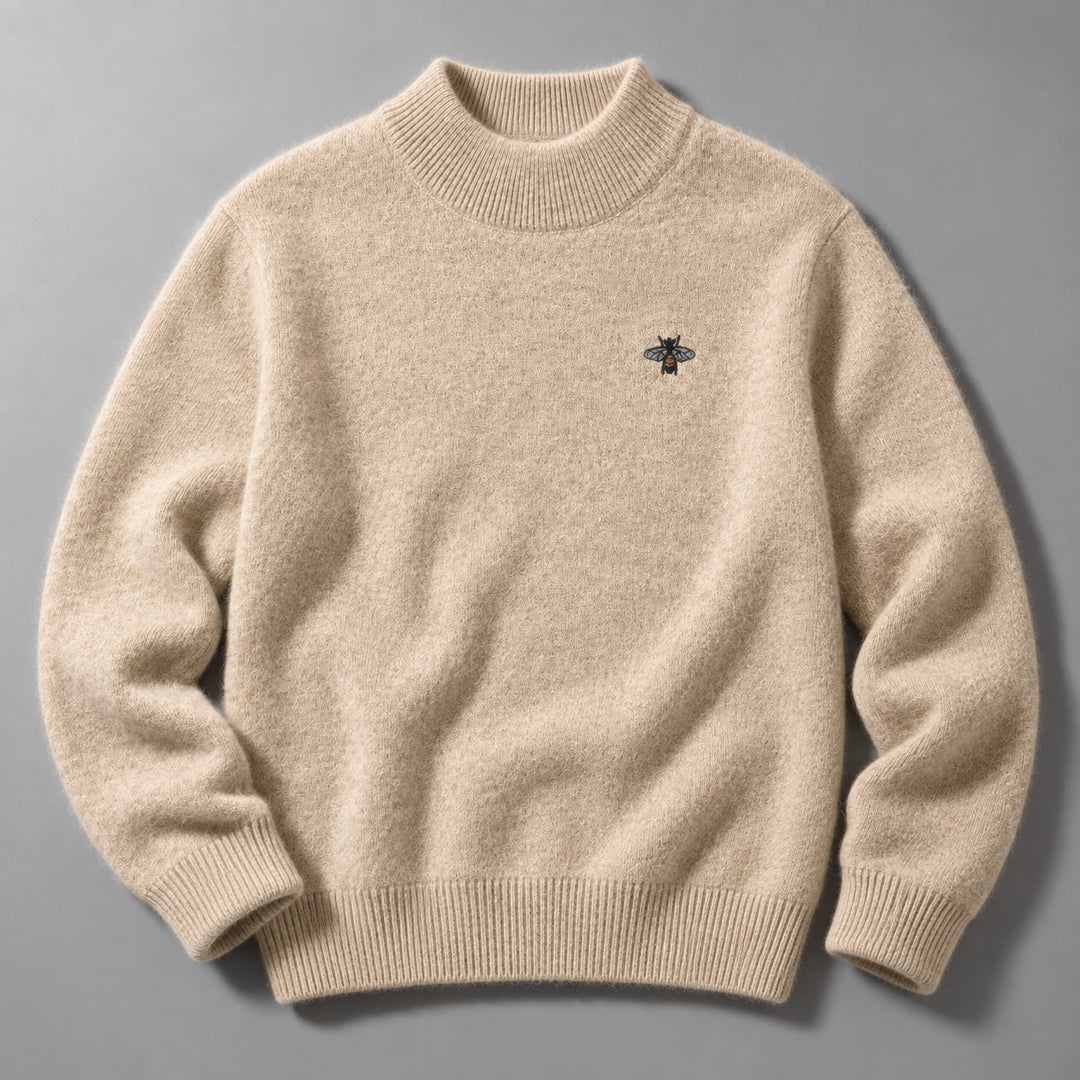 Slaven – Strikket Sweater Med Høj Hals