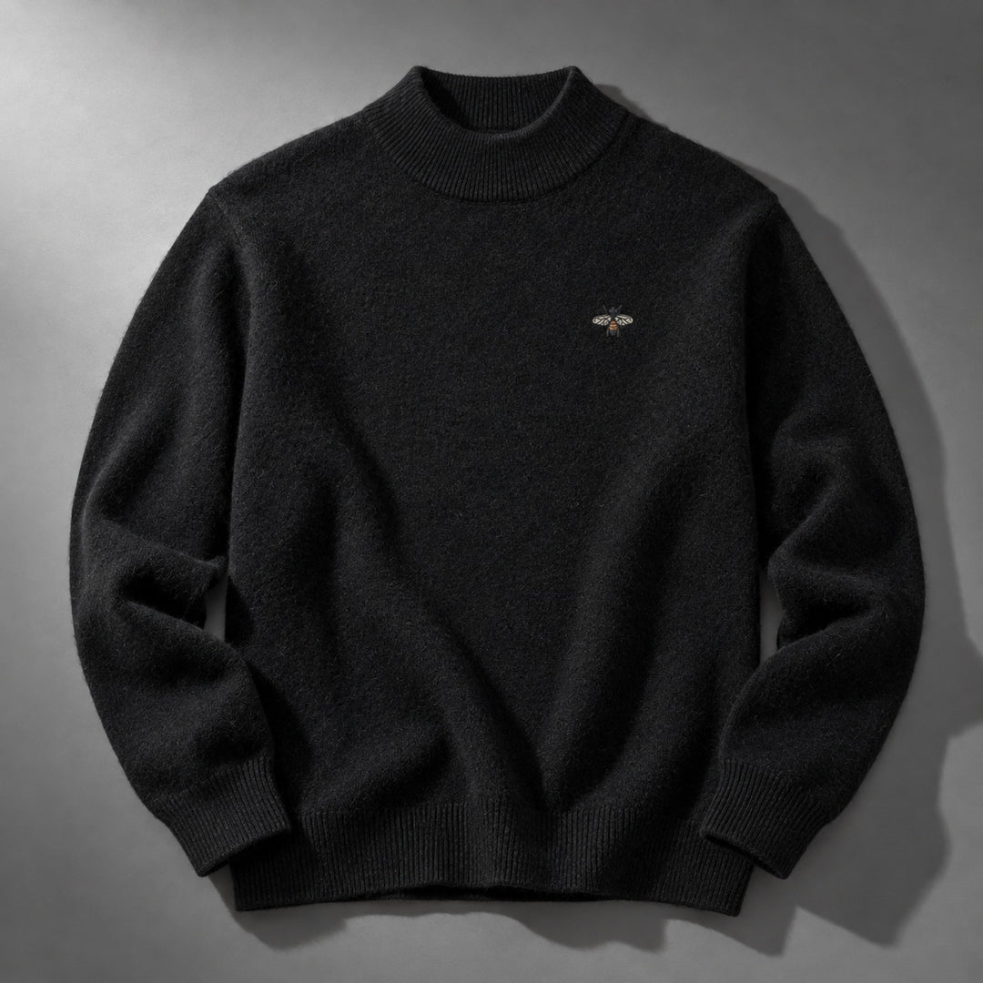 Slaven – Strikket Sweater Med Høj Hals