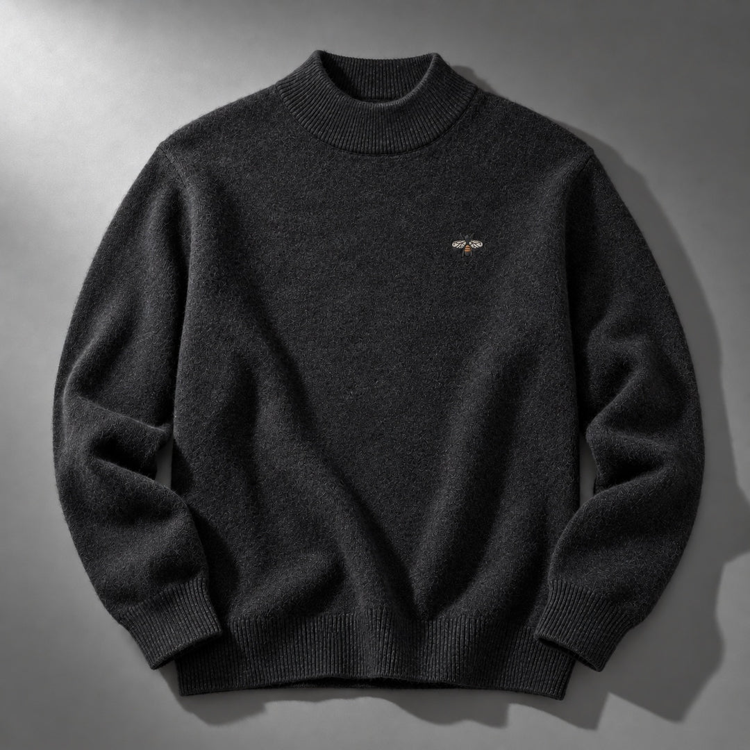 Slaven – Strikket Sweater Med Høj Hals