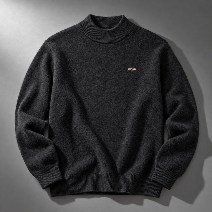 Slaven – Strikket Sweater Med Høj Hals