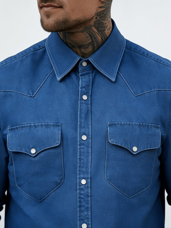 Zeynal - Afslappet Denim Skjorte