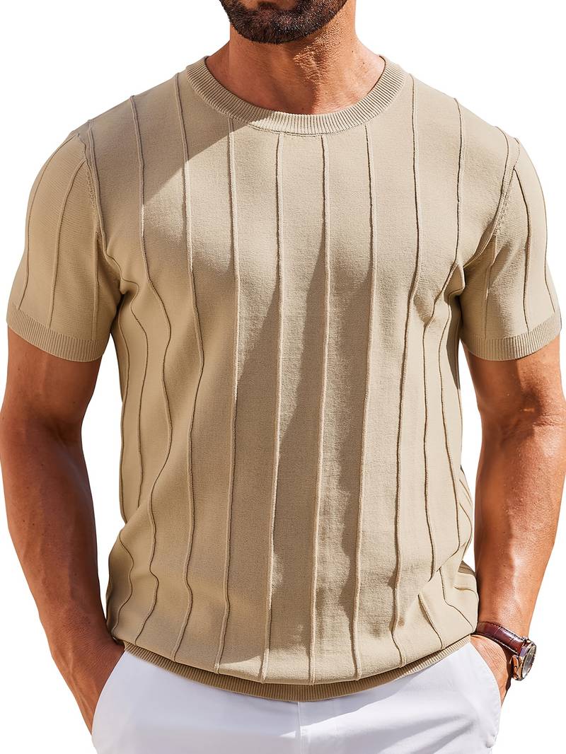 Sang - Sommer-t-shirt Med Rund Hals I Strik