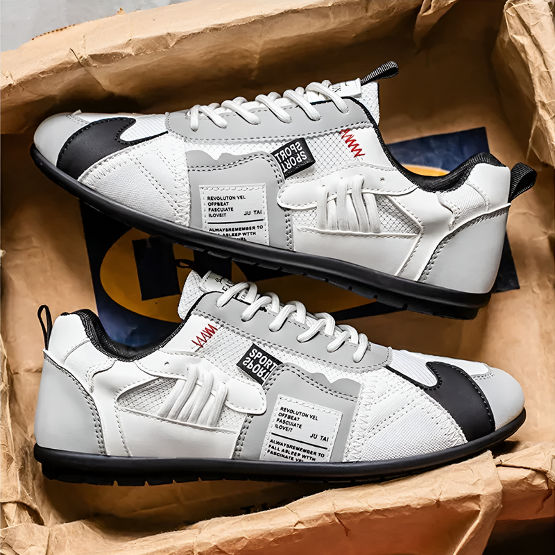 Yussuf - Afslappede Sneakers Med Strukturerede Sidepaneler