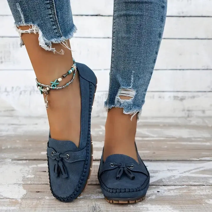 Patamon - Behagelige Loafers Med Bløde Vintage Sløjfer