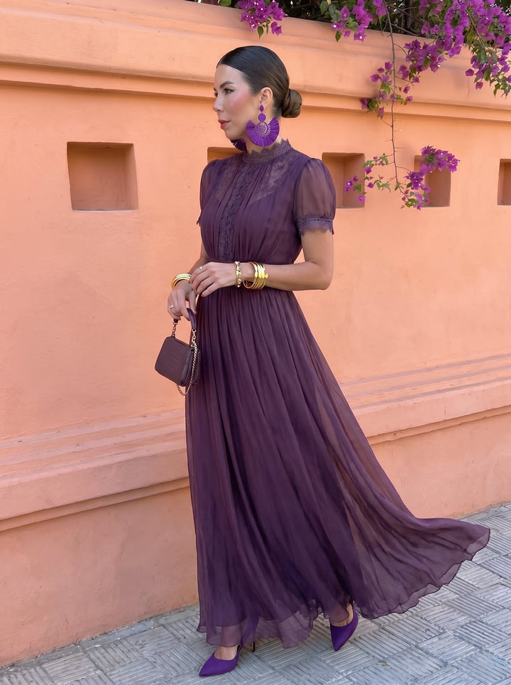 Eshley – Vintage Maxi Kjole I Chiffon