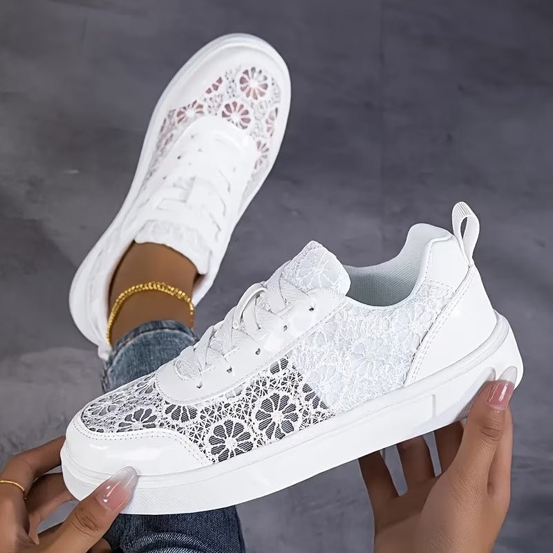 Alessa - Elegante Sneakers Med Blonder