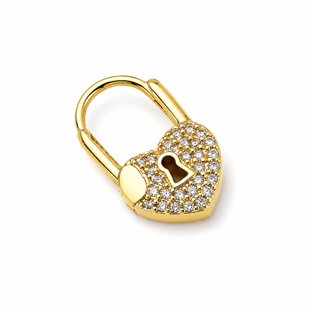 Koolen – Heartlock Mini Hoops Øreringe