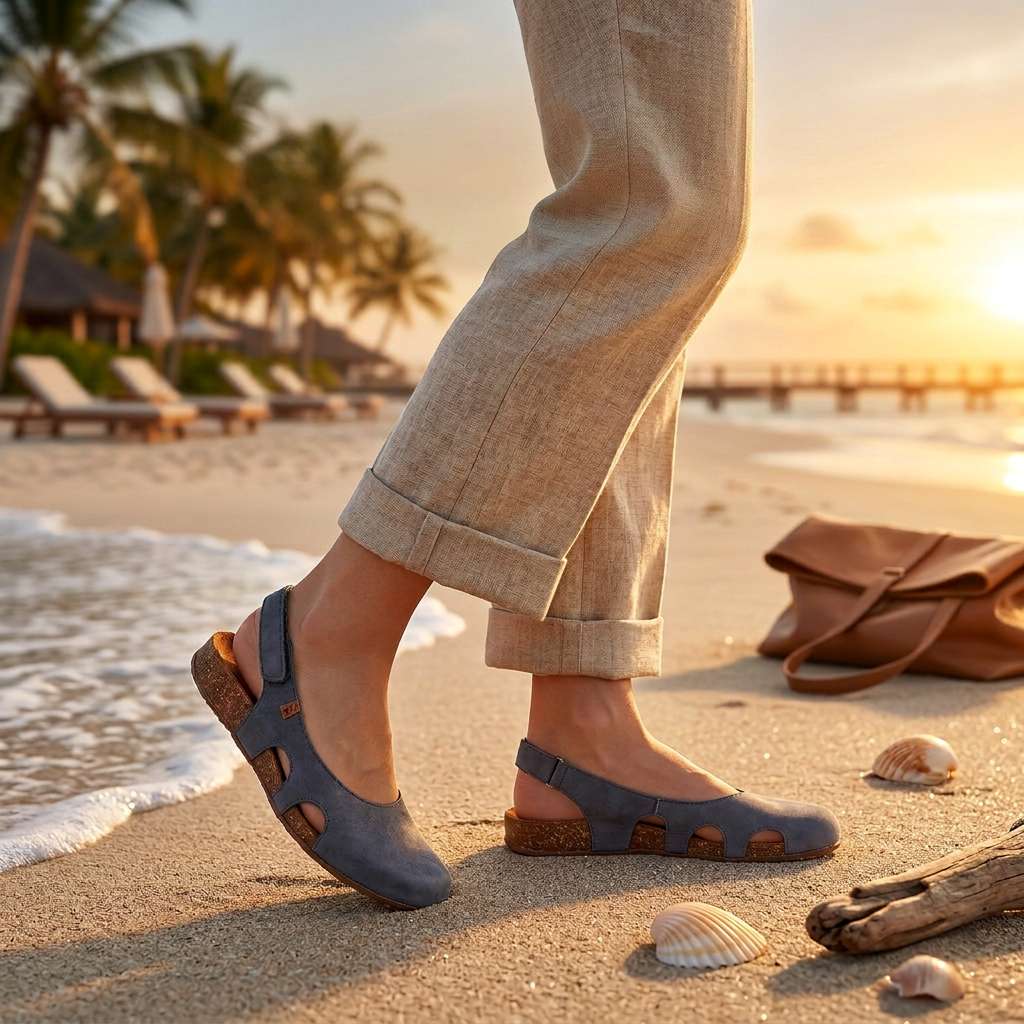 Nathilie – Slingback Sko Med Lukket tå og Udskæringer