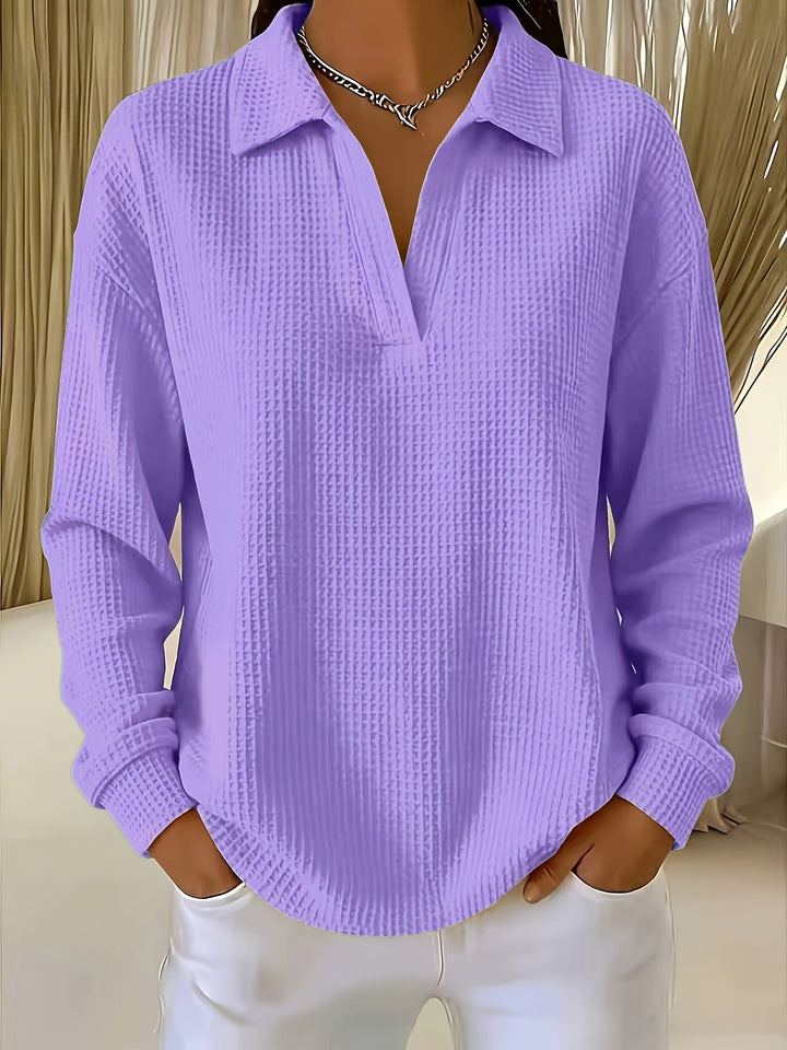 Daphnie - Elegant Skjorte Med Polokrave
