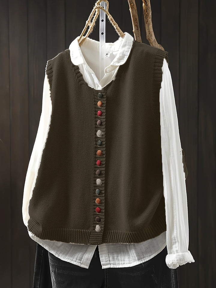 Toriana – Ærmeløs Strikket Vest