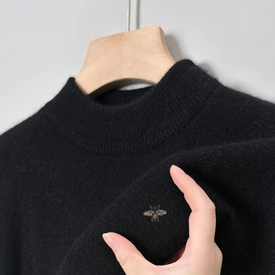 Slaven – Strikket Sweater Med Høj Hals
