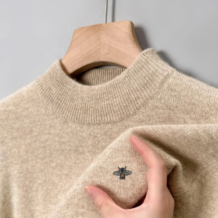 Slaven – Strikket Sweater Med Høj Hals