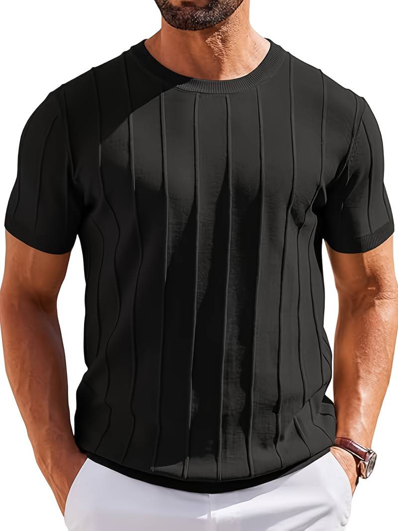 Sang - Sommer-t-shirt Med Rund Hals I Strik
