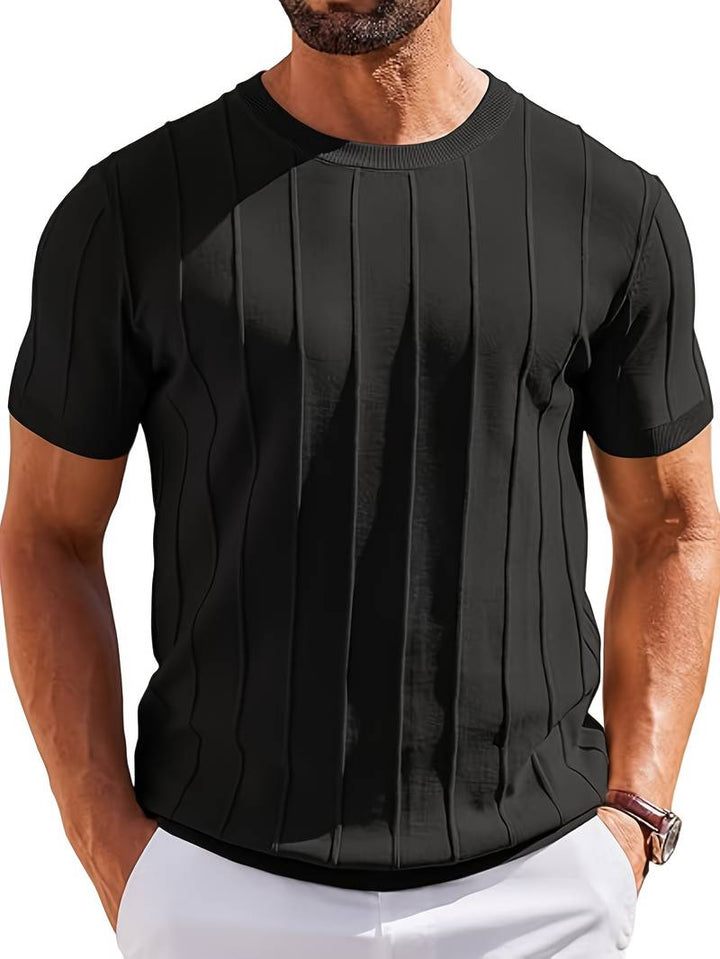 Sang - Sommer-t-shirt Med Rund Hals I Strik