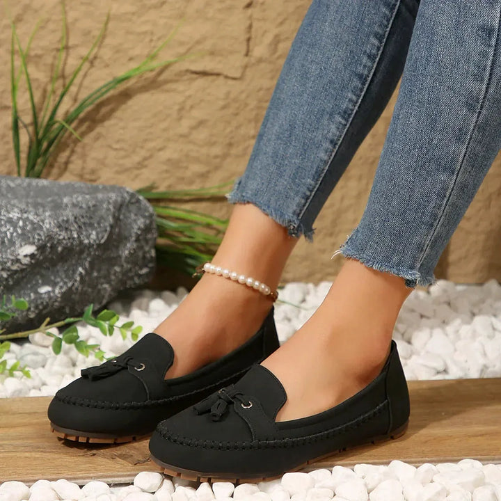 Patamon - Behagelige Loafers Med Bløde Vintage Sløjfer