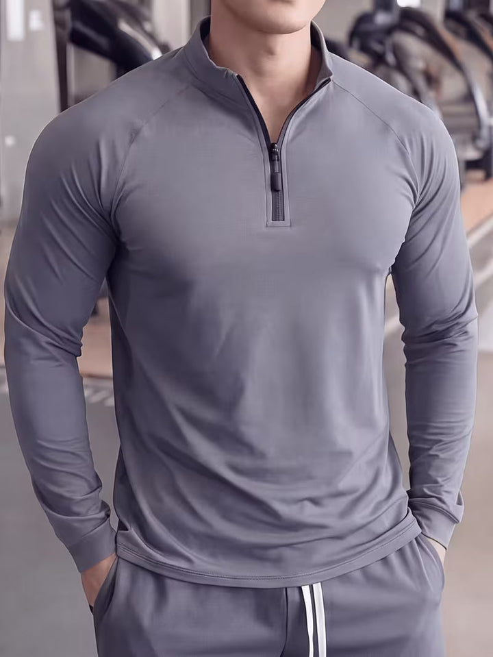 Zerdan – Langærmet Sweatshirt Med Halv Lynlås