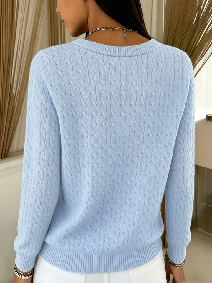 Kitija – Cardigan I Kabelstrik Med Knapper