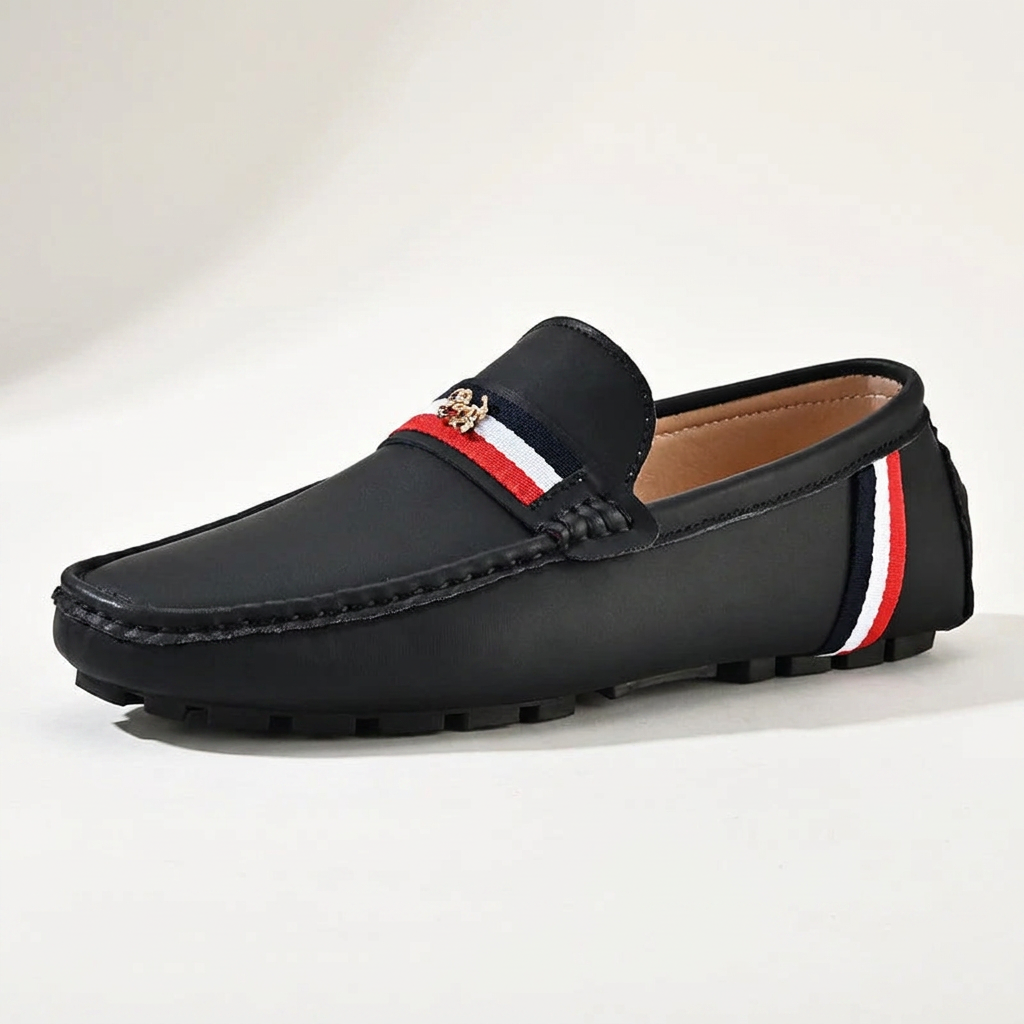 Javon - Behagelig loafer med striber